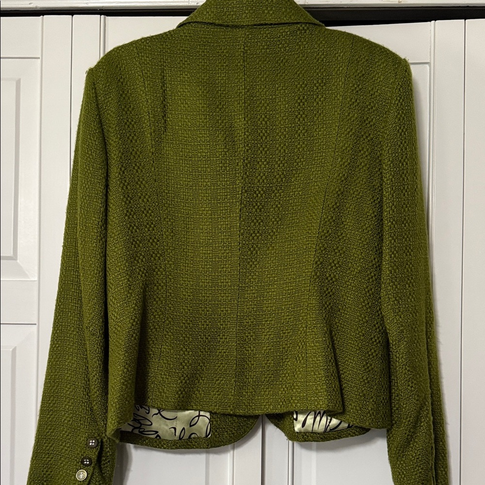 Bob Mackie Olive Green Women's Blazer - Picture 5 of 9